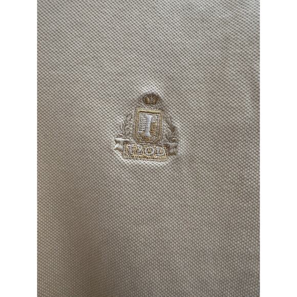 Mens IZOD Polo Shirt Size Medium Silk Yellow Short Sleeve - Picture 4 of 12